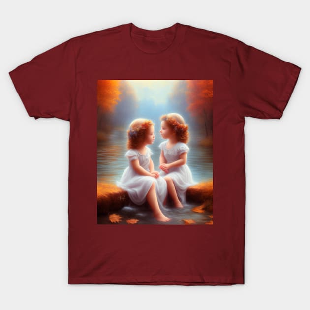 Twins angels T-Shirt by Be stronger than your past